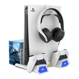 Soporte multifuncional iPega PG-P5S023 para PS5/PS5 Slim blanco