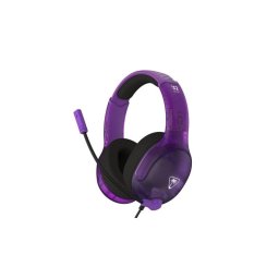 Auriculares Turtle Beach Airlite Fit con cable, micrófono abatible y licencia Nintendo, negro y púrpura