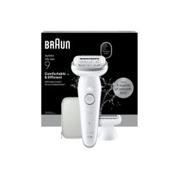 Depiladora Eléctrica Braun Silk-épil 9 9-030 Inalámbrica 2 Velocidades 2 Cabezales Seco y Húmedo