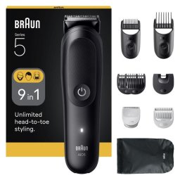 Cortapelos Multifunción Braun 80789921 Inalámbrico 21 Longitudes 120min 7 Peines Resistente al Agua Carga Rápida