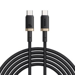 Cable USB-C Baseus Dura 240W 1 m Negro y Dorado