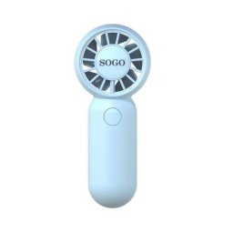 Mini Ventilador de Mano SOGO VEN-SS-21145-BL 3W 3 Velocidades Motor BLDC Recargable Azul