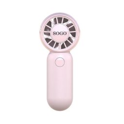 Mini Ventilador de Mano SOGO VEN-SS-21145-PI 3W 3 Velocidades Motor BLDC Recargable Rosa