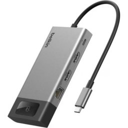 Hub Belkin 8 puertos USB-C modelo INC027HQSGY para dos pantallas