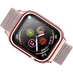 Pulsera Usams para Apple Watch Rose Gold Rosa Nylon TPU