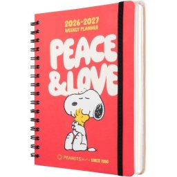 Agenda Escolar Snoopy Semana Vista A5 12 Meses