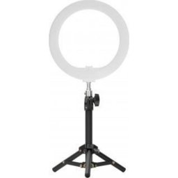 Lámpara Anillo LED Newell RL-10A Arctic White 25 cm con Estativo