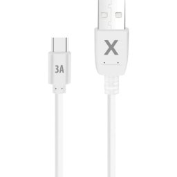 Cable USB-C a USB-A Maxlife 0,5 m 3A Blanco