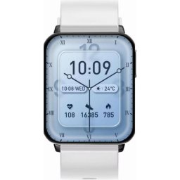 Gravity GT17-8 Bluetooth 1,78" Negro Correa Blanca 22 mm IP68 Pulsómetro Monitor Sueño