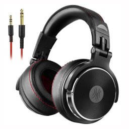 Auriculares Oneodio Pro50 cableados negros con doble jack