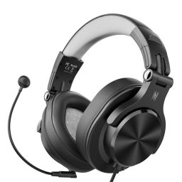 Auriculares OneOdio A71D con cable Jack 3,5 mm para gaming y llamadas, micrófono desmontable, negro