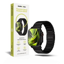 Correa para Reloj Inteligente Mobile Origin Titanio Carbono Negro Apple Watch