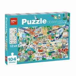 Rompecabezas APLI Kids 18820 Ciudad 104 piezas 5 años