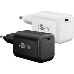 Cargador USB-C GaN 65W Goobay 79155 Interior Negro