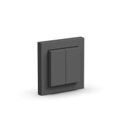 Interruptor inteligente Senic compatible con Philips Hue Friends of Hue ZigBee, antracita