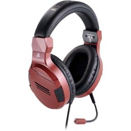 Auriculares Nacon con cable conexión 3,5 mm gaming micrófono ajustable rojo