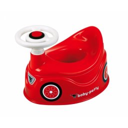 Orinal infantil BIG Baby-Potty rojo con respaldo y volante