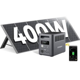 Estación de energía AFERIY Nomad 1800 1024Wh 9 puertos AC, DC y USB Batería Li-ion Cargador solar 400W