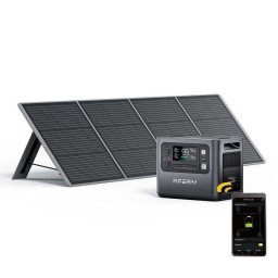 Estación de energía AFERIY P210 2048Wh 13 puertos AC y USB Batería LiFePO4 Pantalla LED Cargador solar