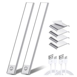 Luz LED para Armario Autrucker 40cm Pack 2 con Sensor de Movimiento USB-C