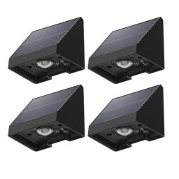 Pack 4 Luces Solares Autrucker Para Exterior, Luz Blanca Cálida LED, Impermeables