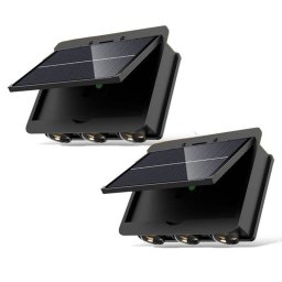 Luz Solar de Pared LED Pack 2 Autrucker Blanco Cálido IP65 Exterior
