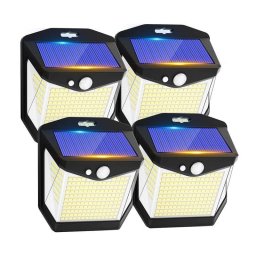 Pack Luces Solares Exteriores 248 LED Autrucker con Sensor de Movimiento IP65