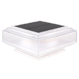 Poste de Luz Solar Autrucker Cálida para Patios, Vallas y Jardines