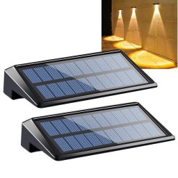 Pack 2 Luces Solares para Valla Autrucker 80 lm Blanco Cálido IP65
