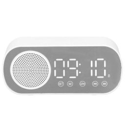 Reloj Despertador Digital Bluetooth 5.0 Altavoz HiFi Espejo Doble Alarma Autrucker