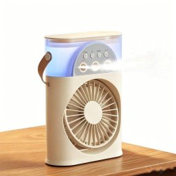 Mini Ventilador Autrucker USB Nebulizador 3 Velocidades Ultra Silencioso Temporizador Recargable