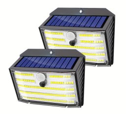 Luz Solar con Sensor de Movimiento Autrucker 2 Unidades 3 Modos IP65 Exterior Jardín