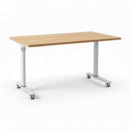 Mesa Spacio FlexiMove Plegable y Volteable 1600x600mm Roble Stella con Ruedas