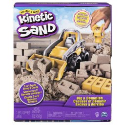 Kit de Arena Kinética Spin Master Kinetic Sand 454 g con Camión de Construcción
