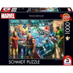 Puzzle Schmidt Spiele 1000 piezas Thomas Kinkade Studios Marvel Los Vengadores