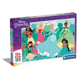Puzzle Clementoni Supercolor Disney Princess 104 piezas