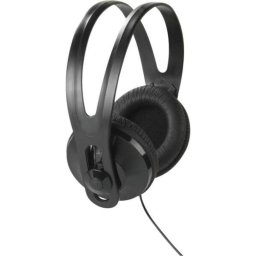 Auriculares Vivanco VVHEADTV50K con cable, conectores jack 3,5 y 6,5 mm, uso TV, negro