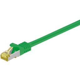 Cable de red Goobay 91568 0,25 m Cat7 S/FTP Verde