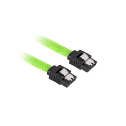 Cable SATA III Sharkoon 0,3 m Macho/Macho Negro/Verde