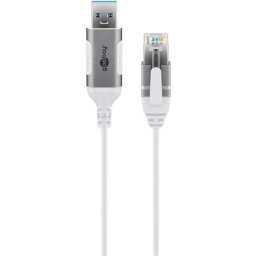 Cable adaptador Ethernet USB 3.0 a RJ45 Goobay 74379 2 m Blanco