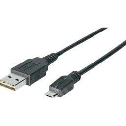 Cable USB Sharkoon 3 m USB 2.0-A a Micro-USB B Negro