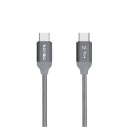 Cable USB Nevox 1654 2 m USB-C a USB-C 2.0 Gris Plata