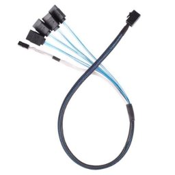 Cable Adaptador SilverStone CPS05-RE 0,6 m SFF-8643 a 4x SATA 7-pin