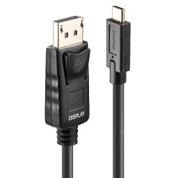 Cable adaptador Lindy USB Tipo C a DisplayPort 10 m negro
