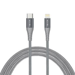 Cable Nevox 1885 1 m Lightning a USB C Gris Plata