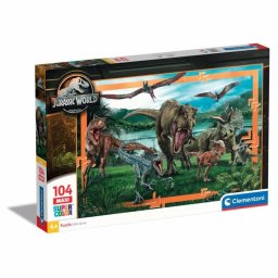 Puzzle Clementoni Supercolor 23770 Dinosaurios 104 piezas