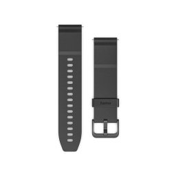 Pulsera Hama para Reloj Inteligente, Silicona Negra, 20 mm
