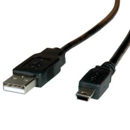 Cable USB Roline 1,8 m USB A a Mini-USB B USB 2.0 Negro