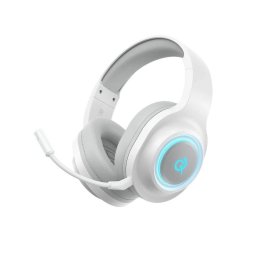 Auriculares QCY Heroad V200 inalámbricos y con cable Bluetooth 6.0 gaming con micrófono y sonido 7.1 blanco