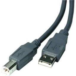 Cable USB A a USB B Vivanco VVITXUSB18ABMMK 1,8 m USB 2.0 Gris